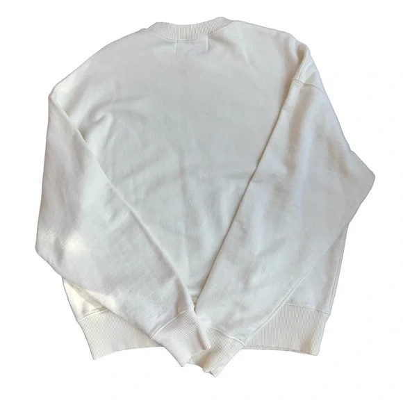 Lingua Franca Cream w/ Teal “Bless Your Heart” Maxine Sweater Small - Picture 2 of 4